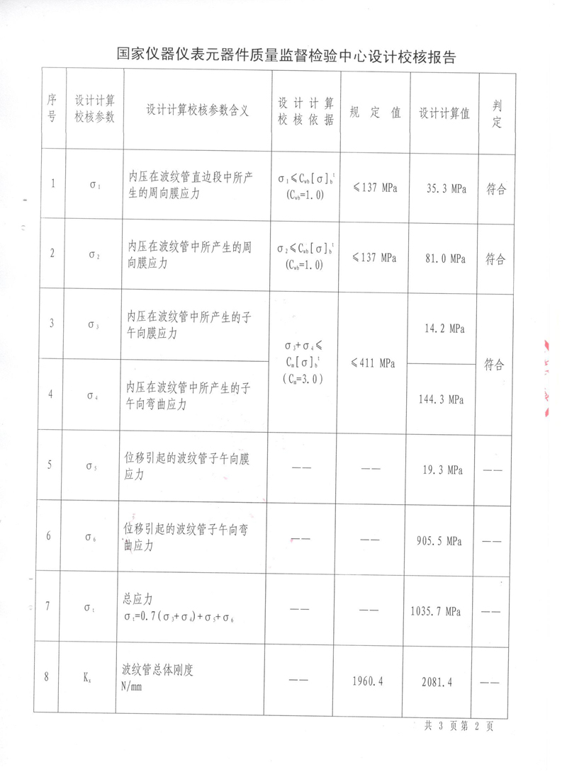 《波紋補(bǔ)償器》特種設(shè)備形式實(shí)驗(yàn)報(bào)告 《波紋補(bǔ)償器》特種設(shè)備形式實(shí)驗(yàn)報(bào)告